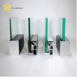 Aluminum Extrusion U Channel Glass Railing Aluminum Profile
