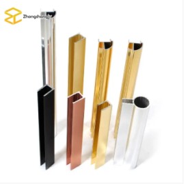 Custom 6463 Polish Bathroom Aluminum Extrusion Profile